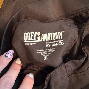 Barco Grey's Anatomy Black Professional Scrub Top